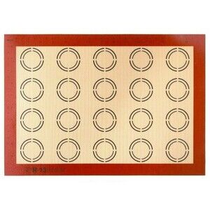Set of 2 Silicone Baking Mats Non Stick for Making Pastry, Pizza, Bread